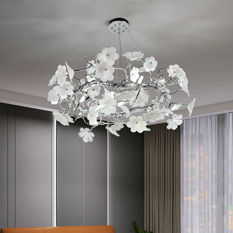 lustre moderne en anneau éclairage de luxe décoration suspendue