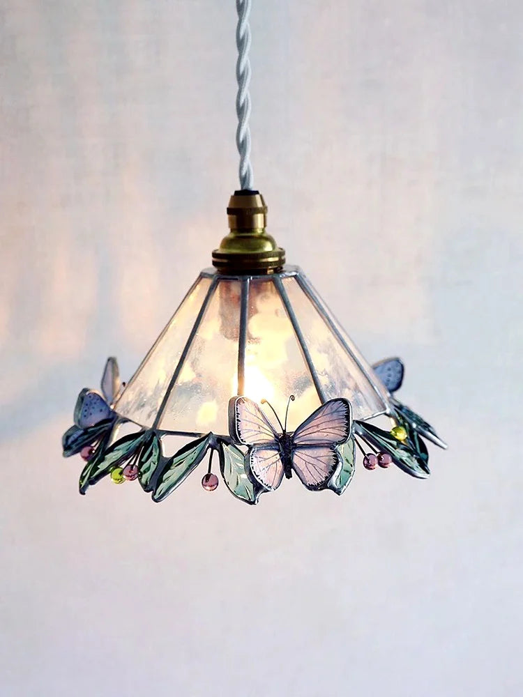 lustre multicolore style tiffany pour éclairage intérieur enfants