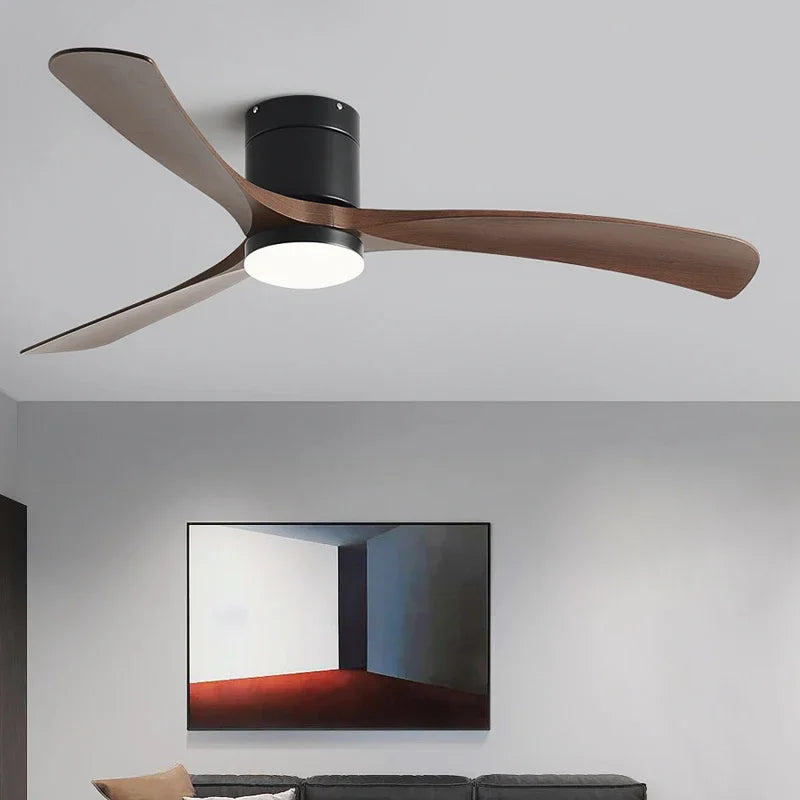 ventilateur de plafond moderne avec télécommande et lumières intégrées