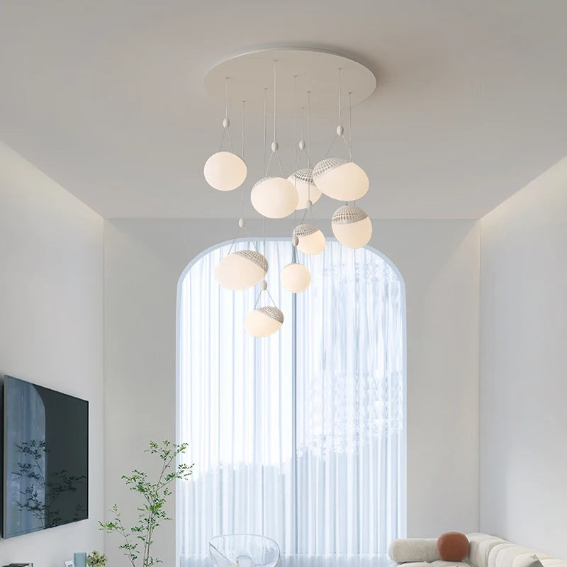 lustre moderne nordique minimaliste pour villa duplex loft