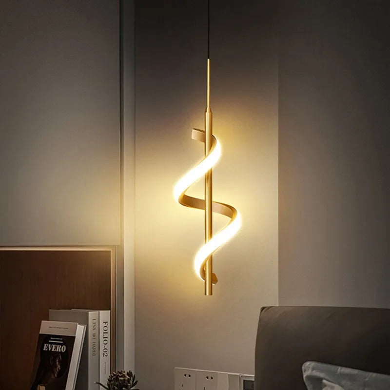 lampe suspendue moderne à design nordique suspension led décoratif