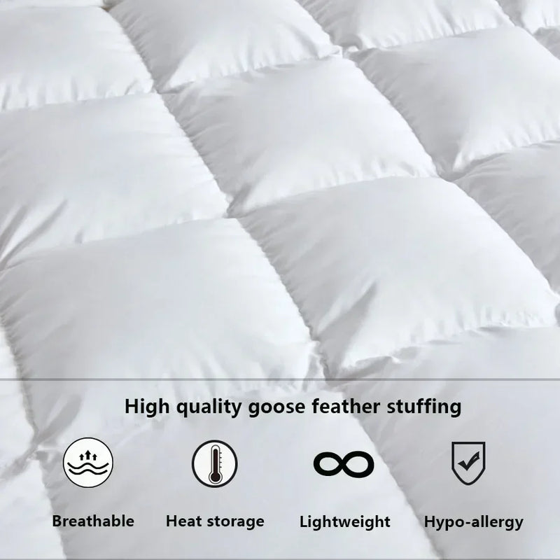 couette d'hiver en duvet d'oie super douce quatre saisons pour hôtel luxe