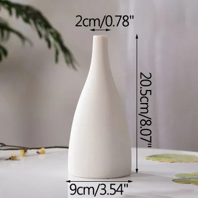 vase en céramique moderne pour fleurs séchées décoration artisanale