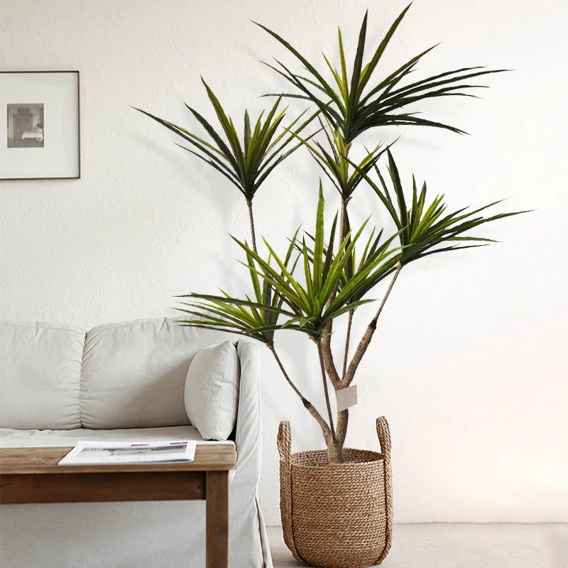 plantes artificielles dracaena pour décoration intérieure tropicale