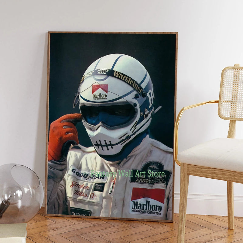 affiche de mode tendance peinture sur toile décorative pour passionnés de course