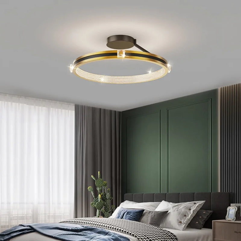 plafonnier led moderne de luxe en cristal décoration luminaires