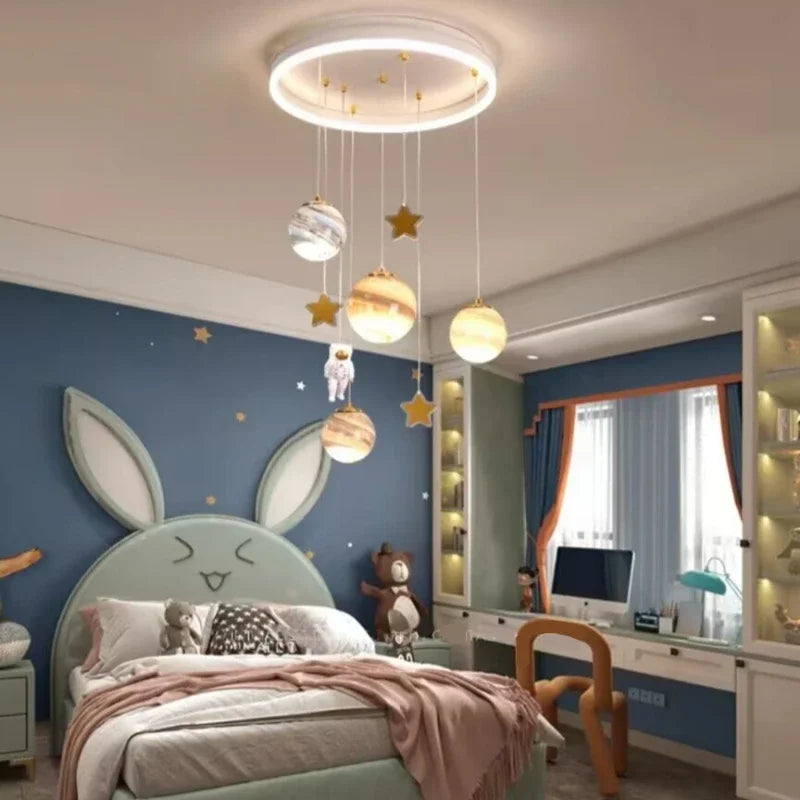 lustre artpad lampe lune pour chambre d'enfants décorative