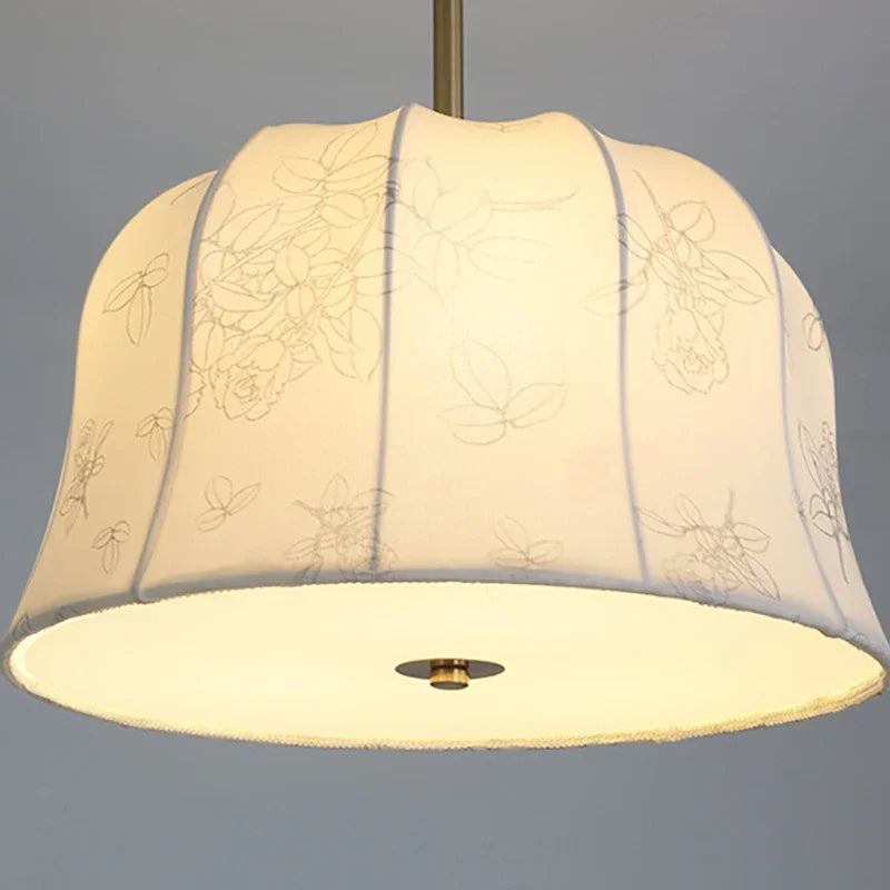 lustre en tissu de luxe français pour décoration intérieure