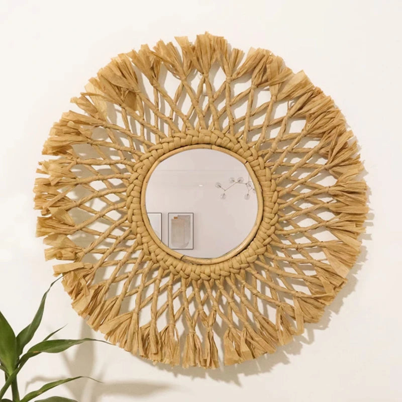 miroirs décoratifs ronds adhésifs pour une décoration intérieure élégante