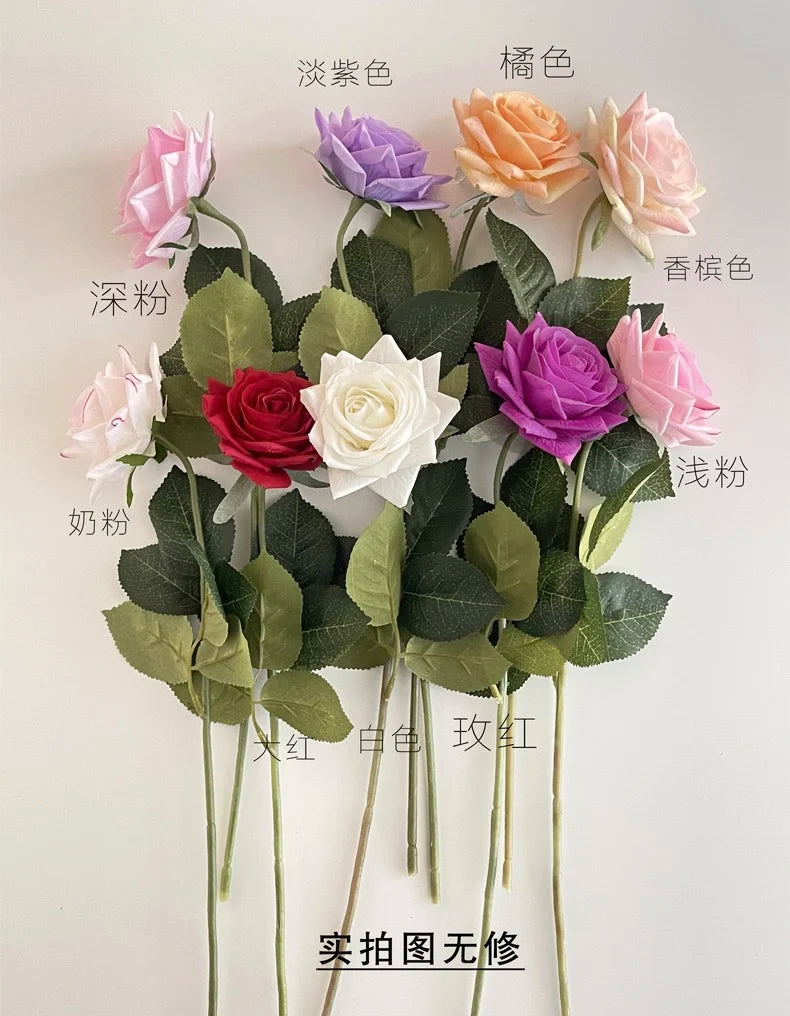 lot de 5 fleurs artificielles hydratantes pour mariage et saint-valentin