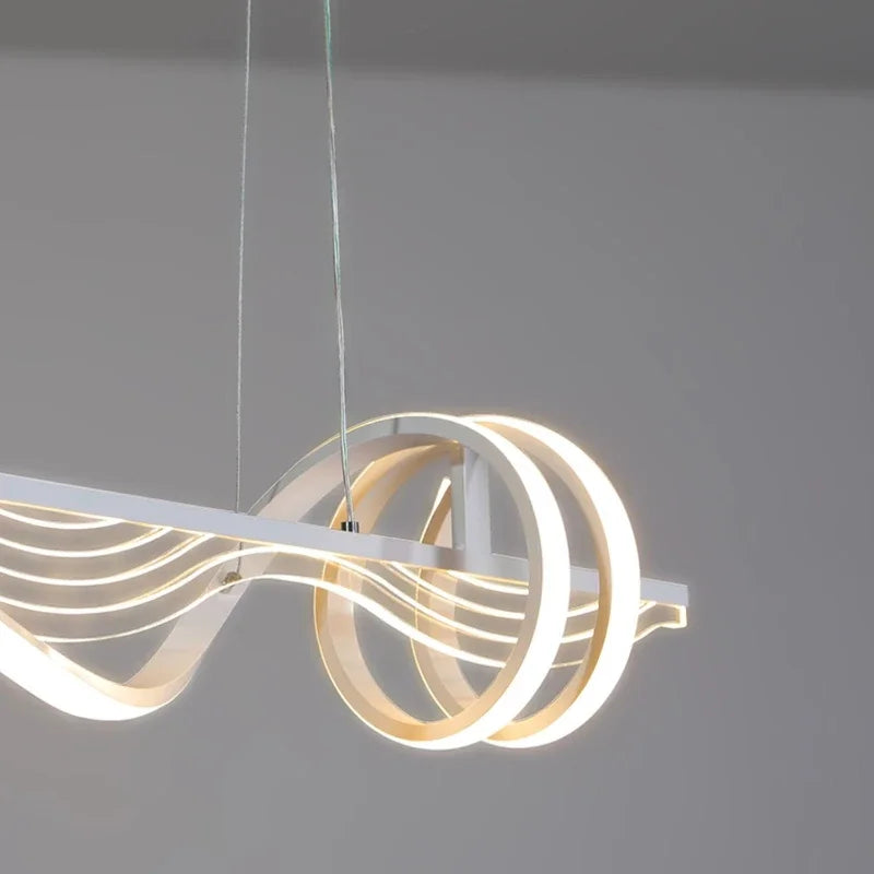 lustre linéaire moderne pour décoration intérieure et ambiance lumineuse