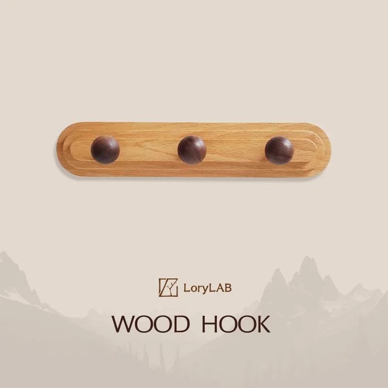 Walnut wood solid mushroom shape No holes, Minimalist wabi-sabi, Bag key Card Coat Cap, Wall Storage hook for bedroom, entrance