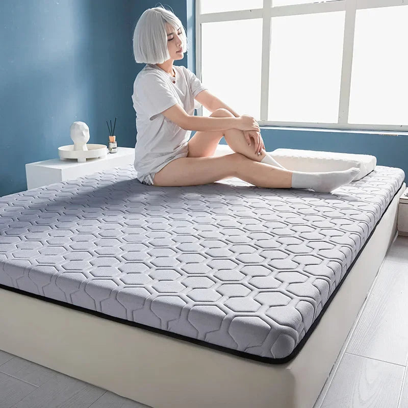 matelas pliable antidérapant en latex naturel pour dormir au sol