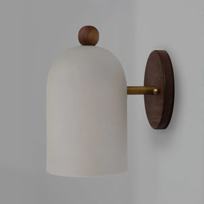 Walnut Wood Iron, Simple Modern Wabi-sabi style, Wall Sconce for Bedroom, Bedside, Living, Dining Room, Corridor Aisle