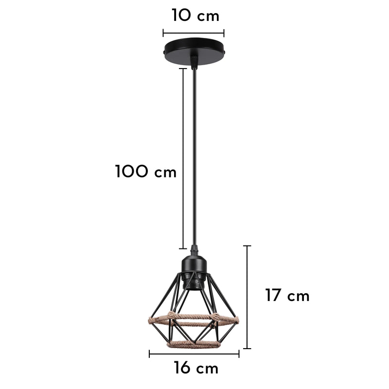 plafonnier encastré rustique industriel vintage en métal pour intérieur créatif