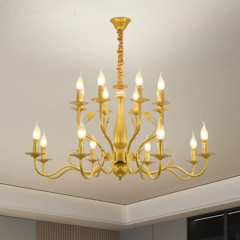 lustre en fer forgé rétro pour intérieur élégant