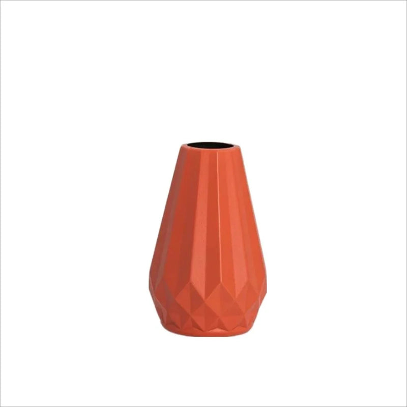 vase à fleurs en diamant style nordique moderne en plastique