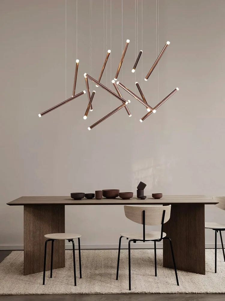 lustre led minimaliste moderne pour restaurant bar entreprise café magasin