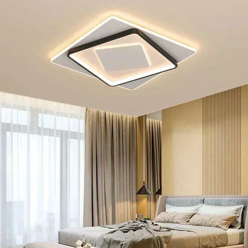 lustre moderne à leds pour décoration intérieure élégante