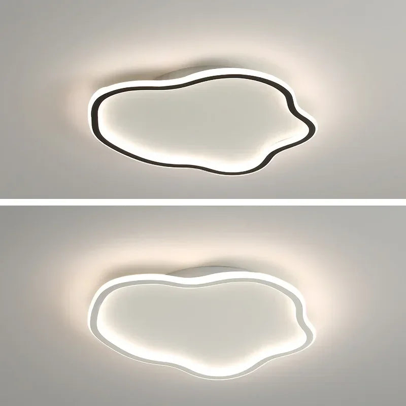 plafonnier led créatif en forme de nuages design nordique décoratif