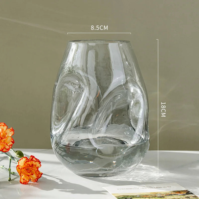 vase en verre pour arrangement floral décoration moderne