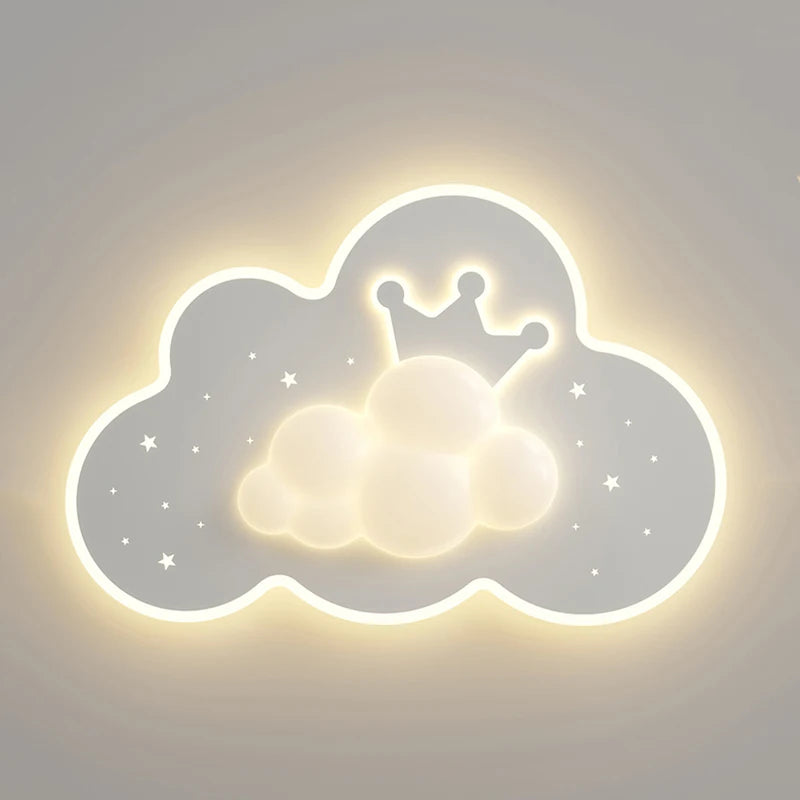 plafonnier nuage romantique pour chambre d'enfant ou bébé