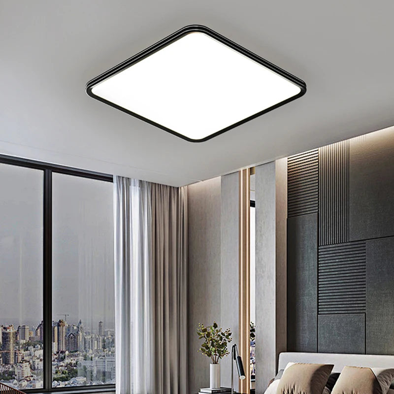 plafonnier led ultra mince moderne à quatre grilles décoratif intérieur