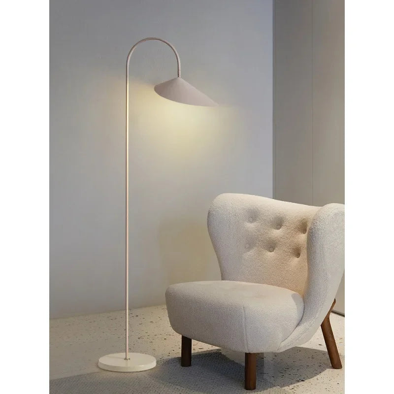 Nordic Minimalist Led Floor Lamp with Changeable Bulb for Living Dining Room Tables Stand Lighting Luminaires