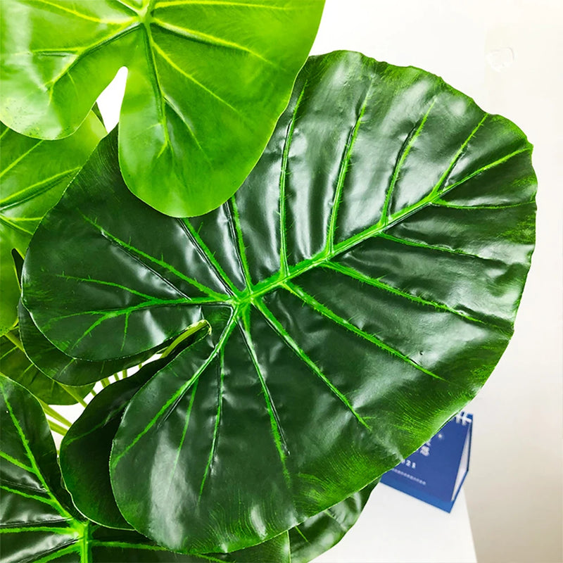 grande plante tropicale fausse feuille de bananier pour décoration intérieure et extérieure