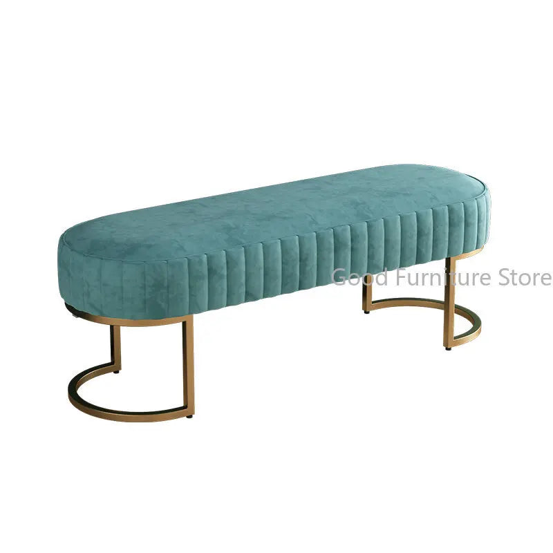 tabouret de chaussures luxe pouf ottoman pour hôtel café et magasin