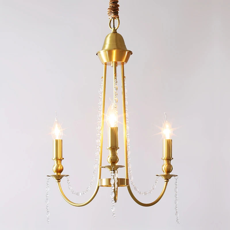 lustre en laiton moderne pour éclairage intérieur élégant