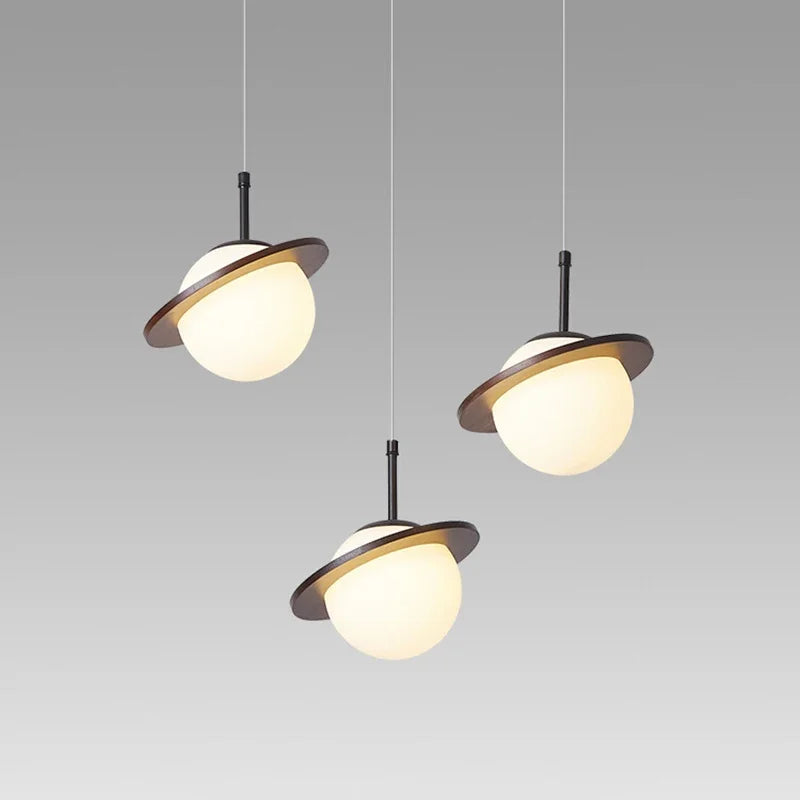 lampe led suspendue design nordique moderne boule de verre créative