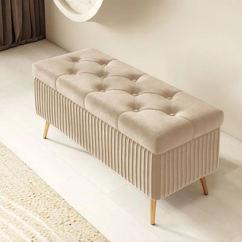 banc nordique avec rangement tabouret de luxe polyvalent et pratique