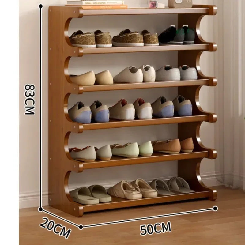 organisateur de chaussures à étagères peu encombrantes pour le rangement intérieur