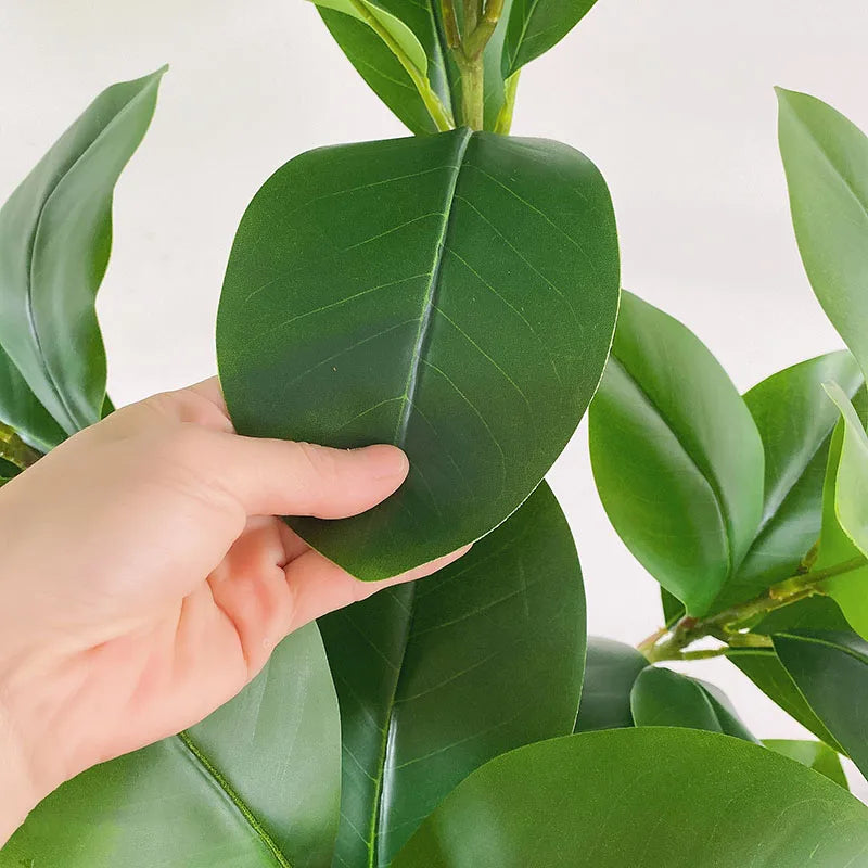 faux ficus magnolia artificiel plantes décoratives pour intérieur et extérieur