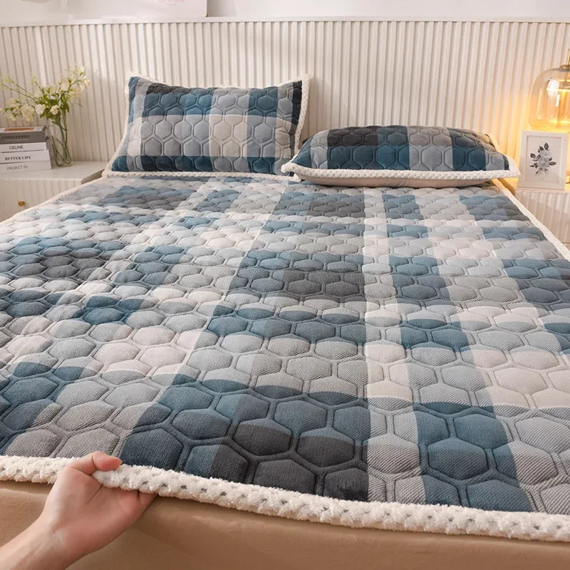 surmatelas doux pour étudiants en peluche pour lit simple ou double