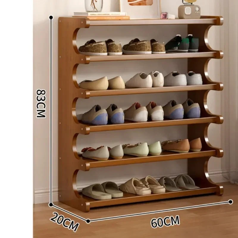 organisateur de chaussures à étagères peu encombrantes pour le rangement intérieur