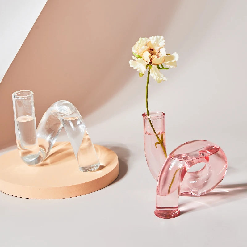 vases en verre bougeoirs décoratifs pour mariage et événements