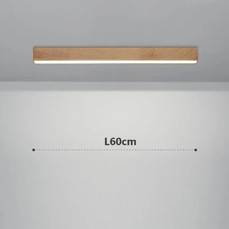 plafonnier led nordique en bois design minimaliste pour intérieur moderne