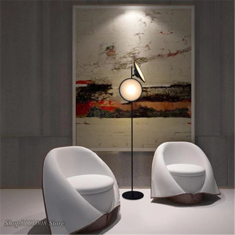 lampadaire led moderne design nordique double lumière décorative