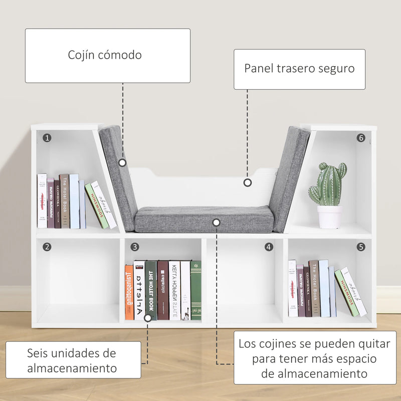 bibliothèque originale avec étagère cube pour enfants