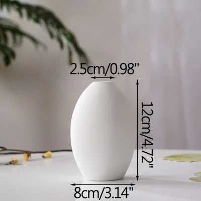 vase en céramique moderne pour fleurs séchées décoration artisanale