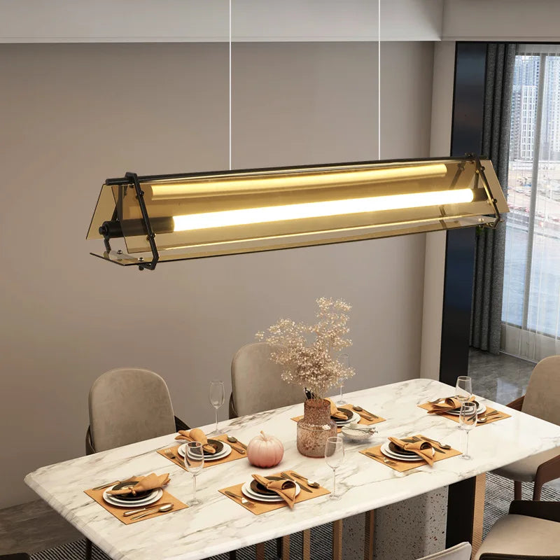 suspension design moderne led minimaliste pour cuisine