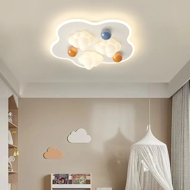 plafonnier nuage style crème pour chambre enfant moderne et chaleureux