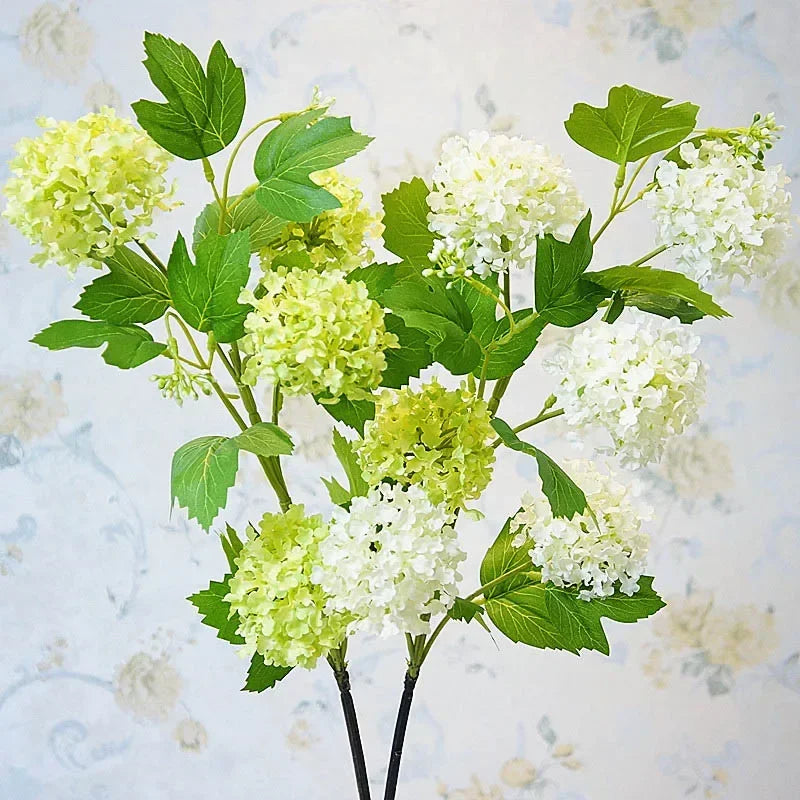 hortensia boule de neige luxe fleurs artificielles pour décoration intérieure