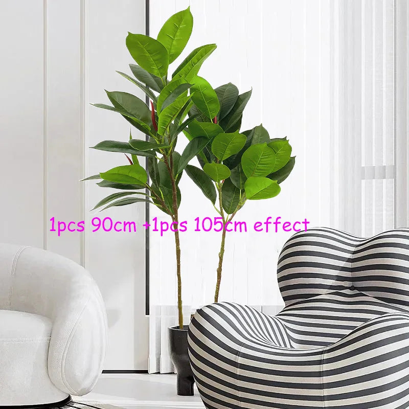 plantes artificielles ficus en plastique pour décoration intérieure et extérieure