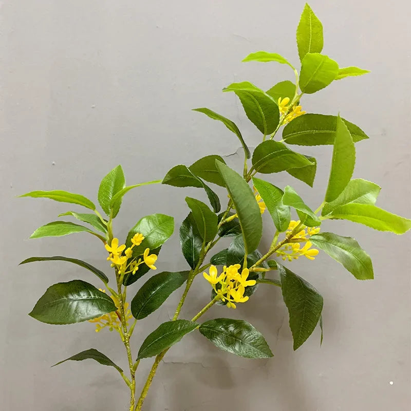 lot de 6 plantes artificielles en soie osmanthus pour décoration commerciale