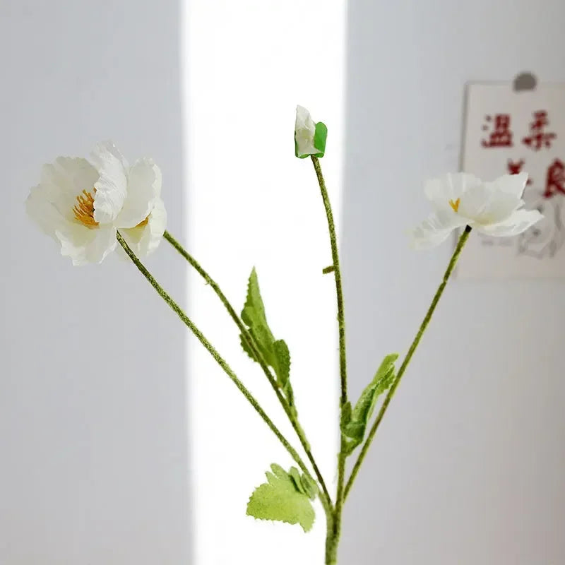 fleurs artificielles coquelicots pour mariage et décoration intérieure