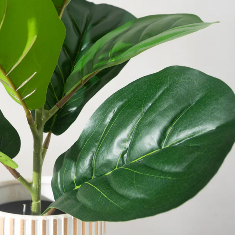 faux ficus arbre artificiel plante tropicale en plastique pour décoration intérieure