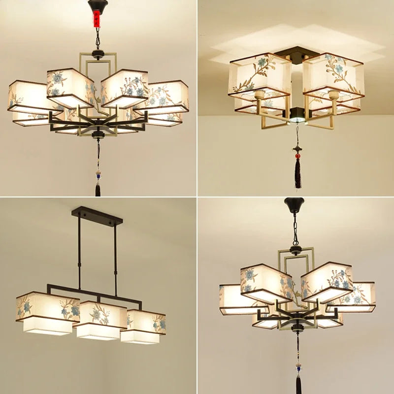 lustre chinois suspendu style moderne pour une ambiance simple